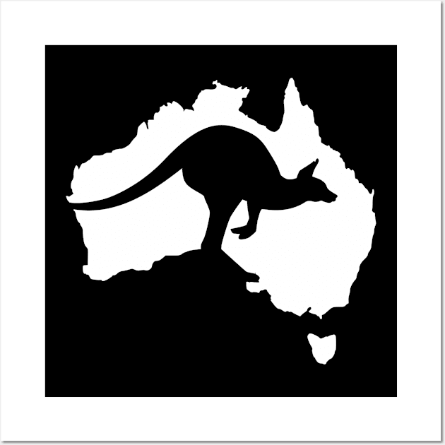 Australia kangaroo Wall Art by Designzz